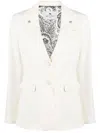 Etro Single-breasted Blazer In Nude