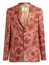 Etro Single-breasted Blazer In Red