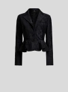 Etro Single-breasted Floral Paisley Blazer In Black