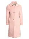 Etro Single-breasted Coat In Pink