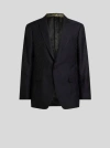 Etro Single-breasted Blazer In Blue