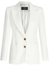 Etro Paisley Jacquard Single-breasted Jacket In White