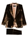 Etro Single-breasted Suit In Brown