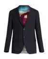 Etro Single-breasted Tailored Blazer In Black