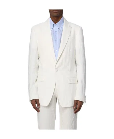 Etro Single-breasted Tailored Blazer In White