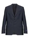 Etro Single-breasted Wool Blazer In Blue