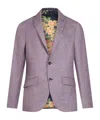 Etro , Wool Blazer, Purple, Size 60 In Purple