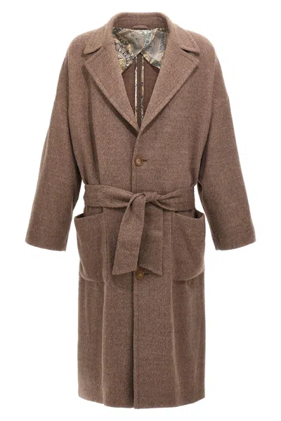 ETRO SINGLE-BREASTED WOOL COAT