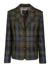 Etro Single-breasted Blazer In Multicolour