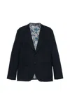 Etro Single-breasted Jacket In Blue