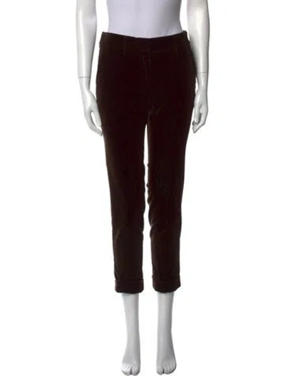 Pre-owned Etro Skinny Leg Pants In Brown