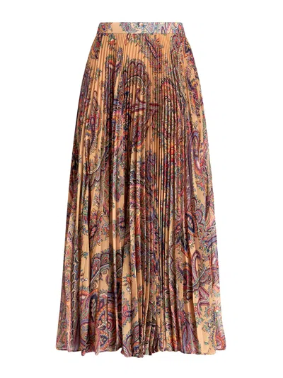 ETRO FALDA SEMILARGA - AZUL