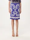 Etro Paisley-print Mini Skirt In Blue
