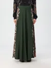 Etro Crepe De Chine Skirt With Print In Grün