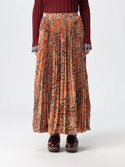 Etro Skirt  Woman Color Orange In Brown
