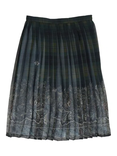 Etro Skirt Kids Color Green In Multi