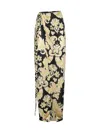 Etro Print Viscose Long Skirt In Stampa F.do Nero