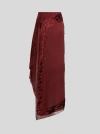 Etro Skirt With See-through Effect In Burgundy