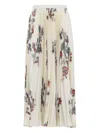 Etro Pleated Floral-print Skirt
