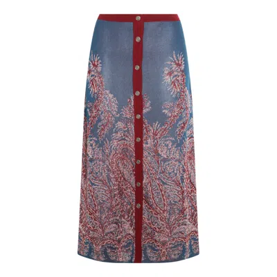Etro Knee Length And Midi Skirts In Purple