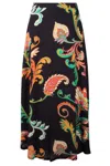 Etro Paisley-print Midi Skirt In Multicolor