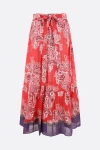 Etro Printed Long Skirt In Multicolour