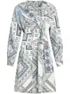 Etro Cotton Dress In Sky Blue