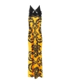 Etro Viscose Jersey Long Dress In Brown