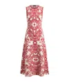 Etro , Sleeveless Dress With Lace Motif, Woman, Burgundy, Size 46 In Pink