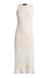 Etro Sleeveless Knit Midi Dress In White