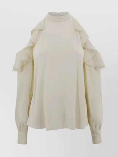 ETRO SLEEVES RUFFLED COLD SHOULDER