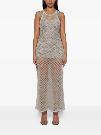 Etro Sleveless Midi Dress In Gray