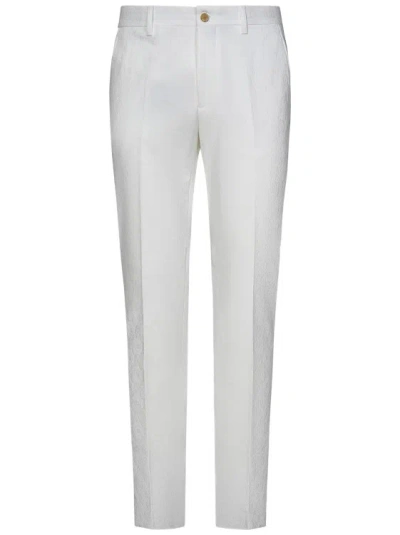 Etro Slim-fit Tailored Trousers In White
