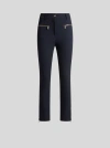 Etro Slim-fit Trousers With Zip In Blue