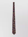 Etro Slim Paisley Tie Traditional Length Design In Blue