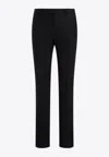 Etro Check Wool Trousers Pants Black In Black