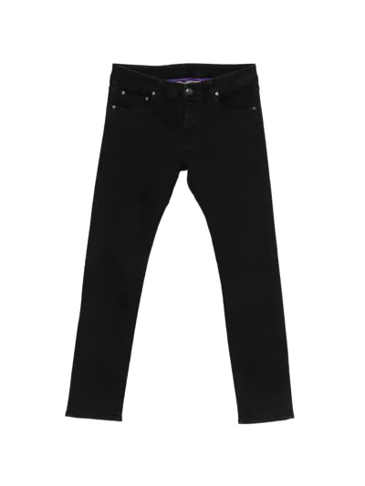 Pre-owned Etro Slim-cut Jeans In Black