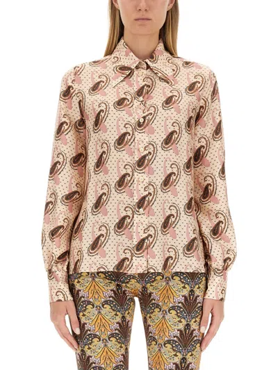 Etro Slim-fit Paisley-print Cotton Shirt In Multi