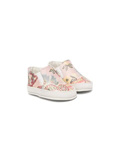 Etro Babies' Slip-on Sneakers In Pink