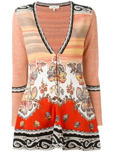 ETRO SLIT FRONT-KNITTED BLOUSE
