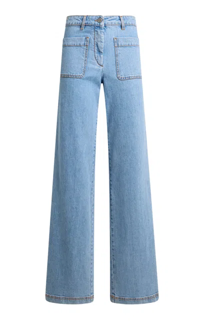 Etro Slouchy Denim Straight-leg Jeans In Brown