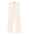 Etro Slub Linen-blend Trousers In Pink