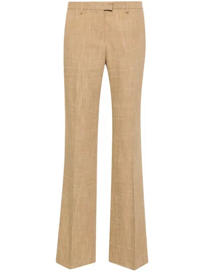 Etro Straight-leg Trousers In Brown