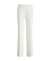 Etro Tailored White Trousers With Flared Hem In White