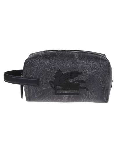 Etro Small Arnica Beauty Case In Black