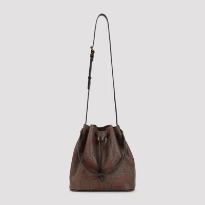 Etro Small Arnica Bucket Handbag In Brown