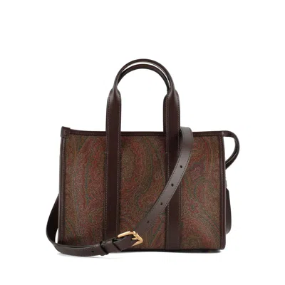 Etro Small Arnica Handbag In Brown