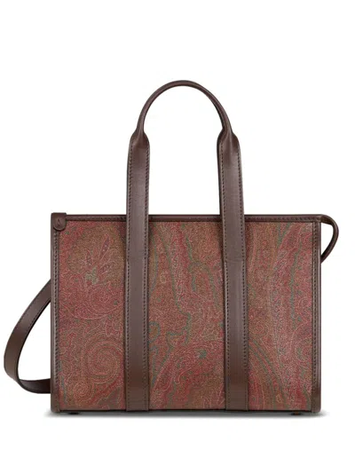 Etro Small Bauletto Arnica Clutch Bag In Paisley