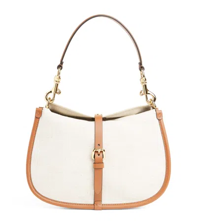 Etro Small Canvas Pony Cross-body Bag In White