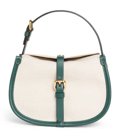 Etro Small Canvas Pony Cross-body Bag In White